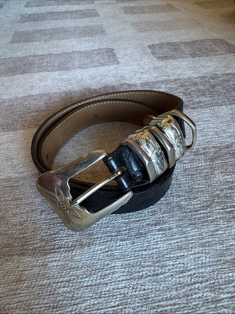 Vintage Leather Western Belt
